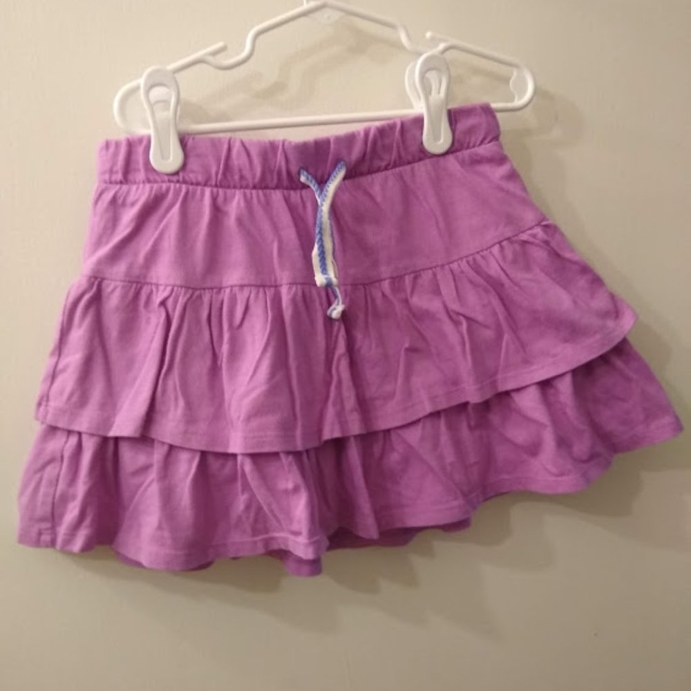 Lilac Cat & Jack ruffled skort scooter, girls M